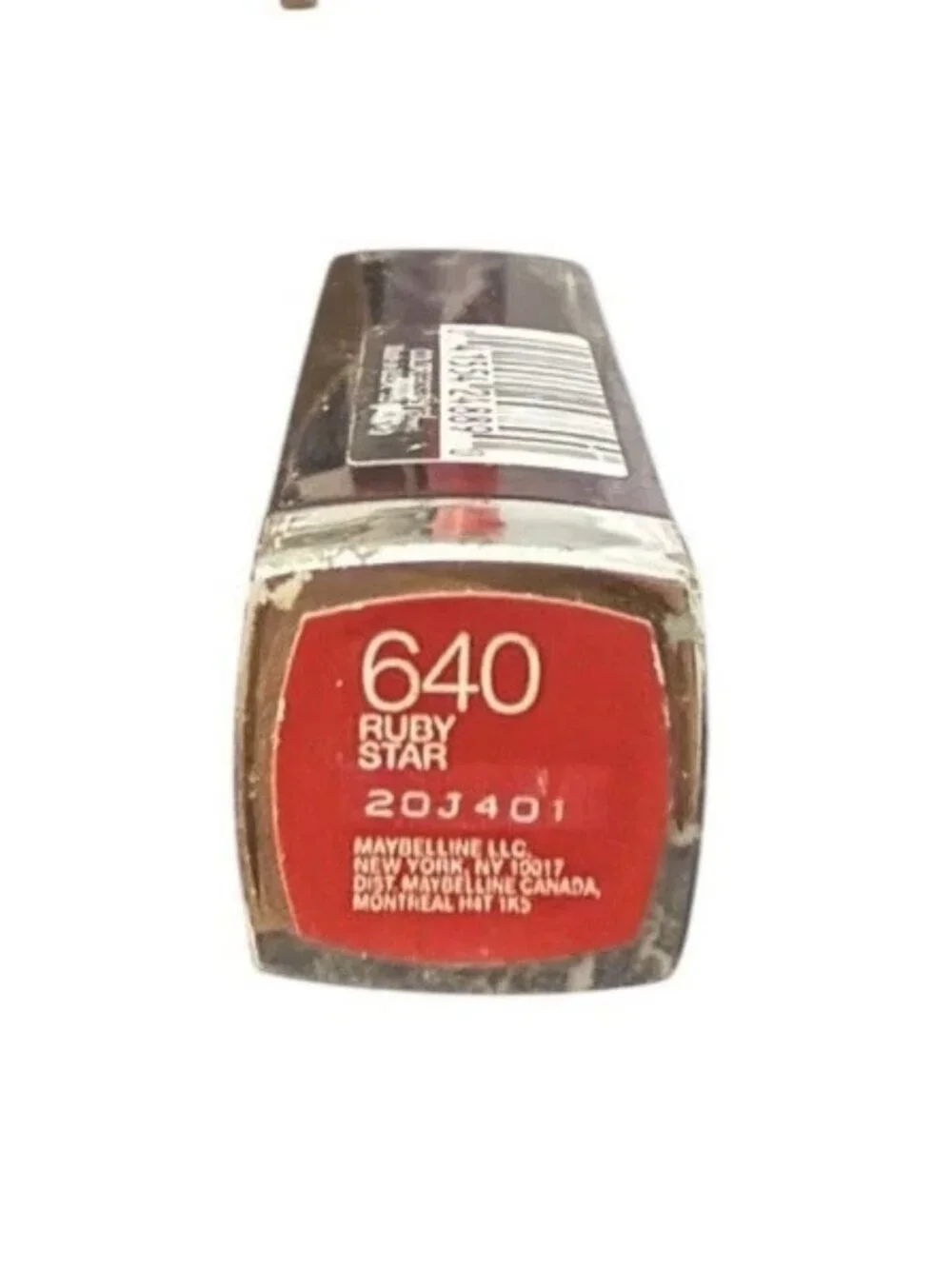 Maybelline Color Sensational Lipstick 640 Ruby Star Damaged Tip! See Pic’s!